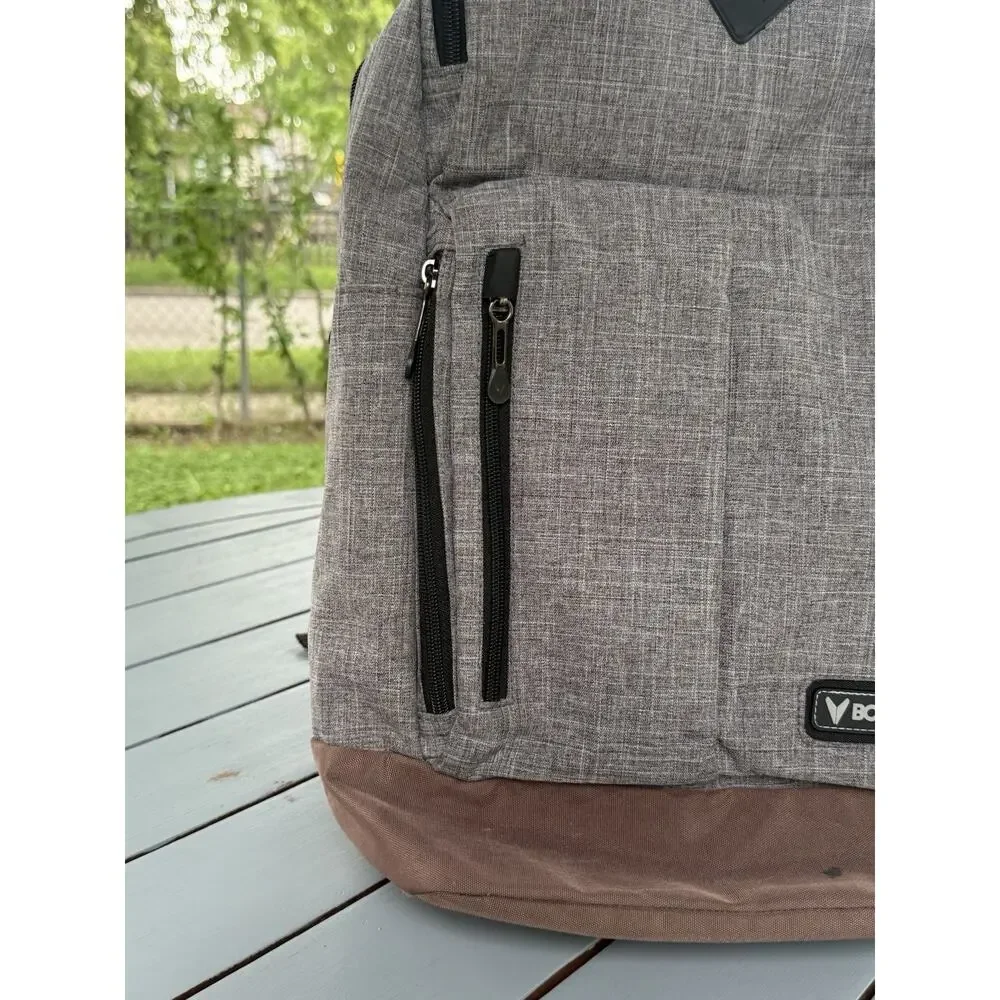 Bondka 19” Jumpstreet Backpack City Work School Travel Bag Heather Gray Unisex
